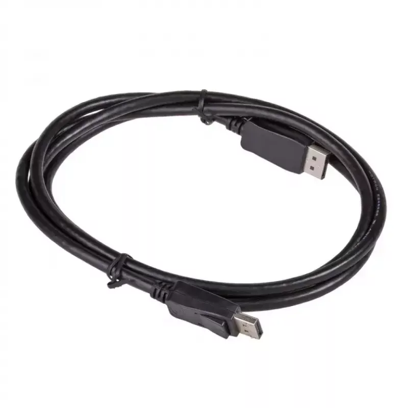 Akyga AK-AV-10 DisplayPort-kabel, stekker/stekker, vergulde stekkers, 1,8 m, zwart