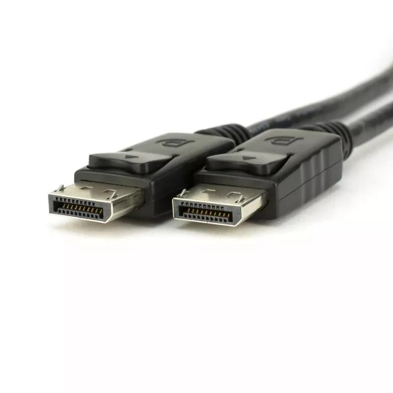 Akyga AK-AV-10 DisplayPort-kabel, stekker/stekker, vergulde stekkers, 1,8 m, zwart