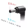 Akyga AK-ND-31 auto notebookvoeding voor Asus / Toshiba, 65 W, 19 V / 3,42 A, 5,5 x 2,5 mm, 12 V ingang