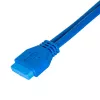 Akyga AK-CA-62 interne USB-3.0-adapterkabel, 19-pins header naar 2 x USB-A bus, 0,65 m