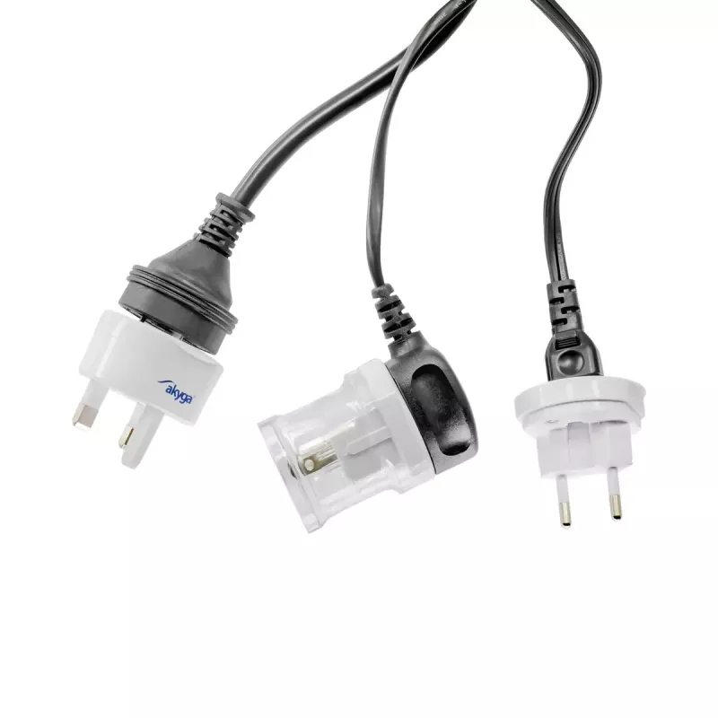 Akyga AK-AD-61 universele reisstekkeradapter, wereldwijd, 10 A, wit