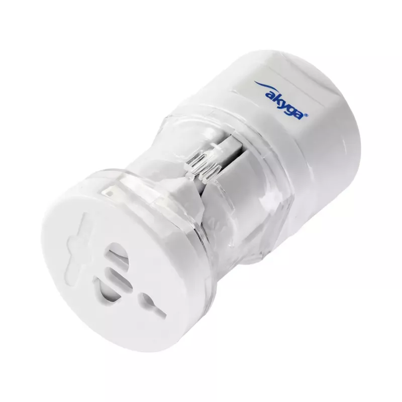 Akyga AK-AD-61 universele reisstekkeradapter, wereldwijd, 10 A, wit