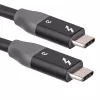 Akyga AK-USB-34 USB-C-naar-USB-C-Thunderbolt-3-kabel, 40 Gbit/s, 100 W, 1,5 m, zwart