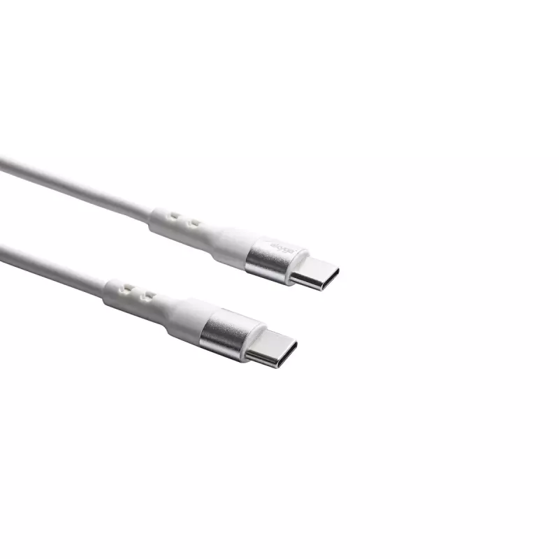 Akyga AK-USB-41 USB-C naar USB-C kabel, USB 2.0, 60 W, 1,8 m, wit