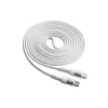 Akyga AK-USB-41 USB-C naar USB-C kabel, USB 2.0, 60 W, 1,8 m, wit