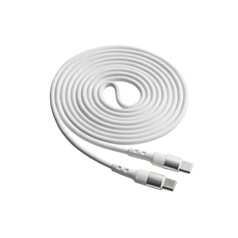 Akyga AK-USB-41 USB-C naar USB-C kabel, USB 2.0, 60 W, 1,8 m, wit