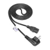Akyga AK-UP-08 servernetkabel, CEE 7/7 naar IEC C15, koper 3 x 1 mm², 1,8 m, zwart