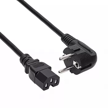 Akyga AK-UP-08 servernetkabel, CEE 7/7 naar IEC C15, koper 3 x 1 mm², 1,8 m, zwart