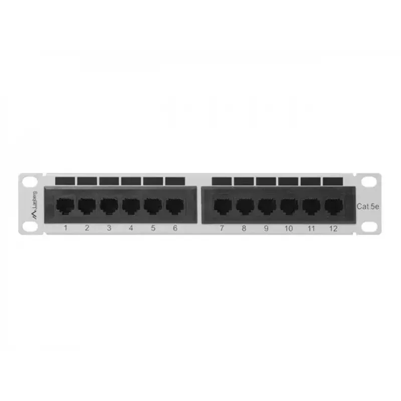 Patchpanel 1U Lanberg PPU5-9012-S