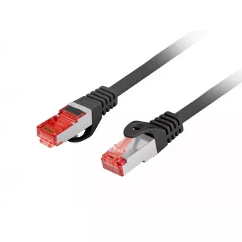 Netwerkkabel Lanberg PCF6-10CU-0025-BK RJ-45 Cat6 0,25 m zwart