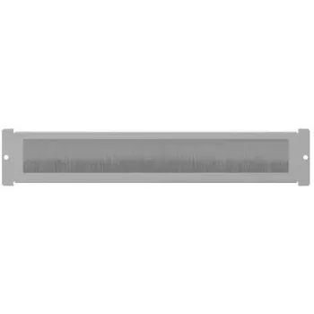 19 inch borstelpaneel LANBERG AK-1106-S — grijs, kabelmanagement voor 1U rack-opening