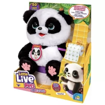 Interactief pluchen knuffeldier Cobi Little Live Pets Panda – interactieve panda-knuffel