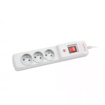 Stekkerdoos ARMAC M3 met 3 stopcontacten en 1,5 m kabel, grijs