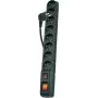 Stekkerdoos Acar S8 Dual, 8-voudige overspanningsbeveiliging, 3 m kabel, zwart (W1750)
