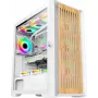 Computerkast VETENI Woody ARGB, ATX, wit