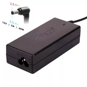 Akyga AK-ND-85 12V-voeding 90 W, 7,5 A, 5,5 x 2,5 mm, voor LED / mini-pc, 1,2 m