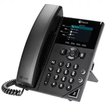 IP-telefoon Poly 250 zwart 4 lijnen LCD 2200-48820-025