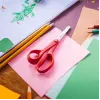 Schaar Fiskars Classic rechte snede voor kinderen, enkelbladig, rood/zilver