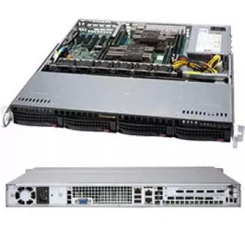 Supermicro SuperChassis 813MF2TQC-505CB 1U serverbehuizing, 500 W voeding, zwart