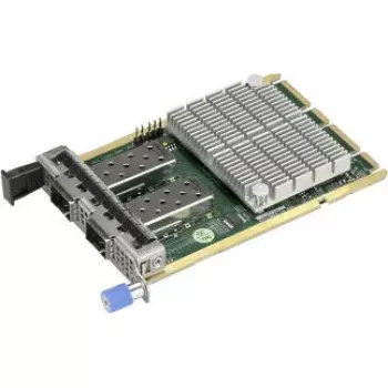 Netwerkadapter Supermicro AOC-A25G-M2SM — QSFP28 interne interface, passieve koeling, 15 W, 76×115 mm