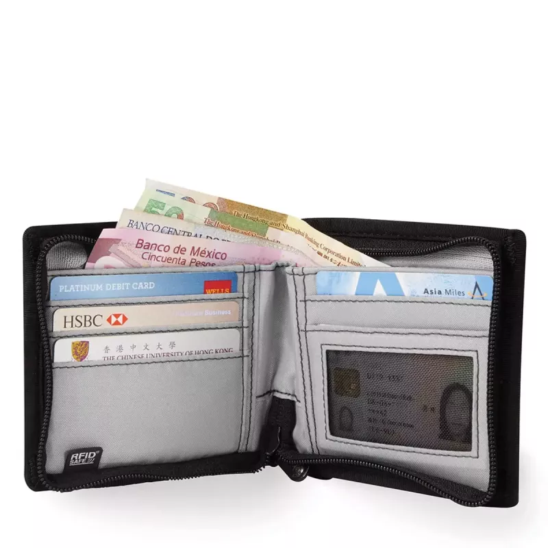 Dubbelgevouwen portemonnee Pacsafe RFIDsafe Z100