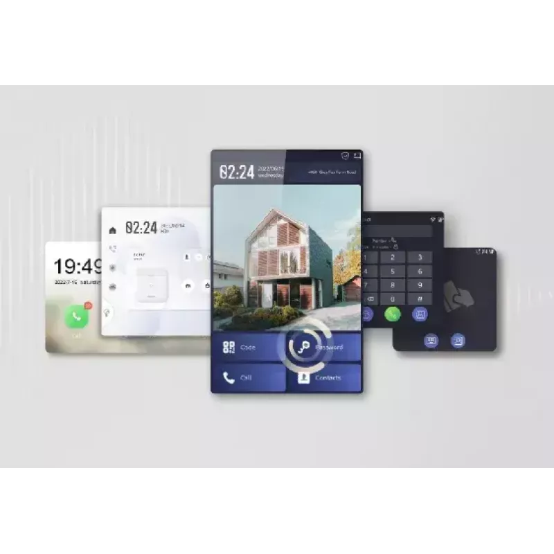 Videodeurintercom Hikvision DS-KD8003-IME1(B)/NS 2 MP zwart roestvrij staal