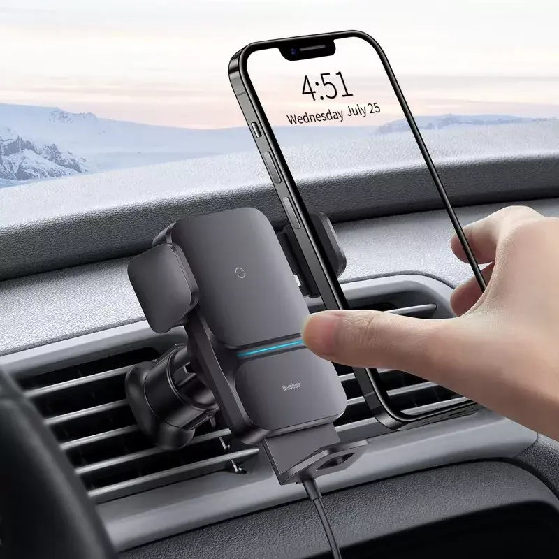 Actieve houder Baseus Wisdom autohouder wireless charger
