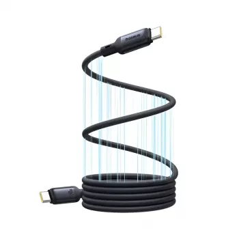 USB-C naar USB-C kabel Baseus PicoGo 1 m, zwart, gegevensoverdracht tot 0,48 Gbit/s