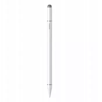 Stylus Baseus Smooth Writing III 3-in-1 magnetische versie – passief, wit