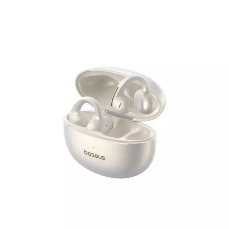 TWS open-ear oordopjes Baseus BOWIE MC1 – wit, open-ear design, draadloos