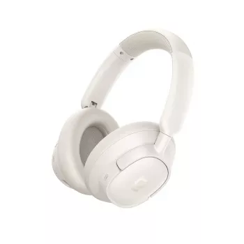 Draadloze koptelefoon met ruisonderdrukking Baseus BH1 NC — Bluetooth 6.0, wit