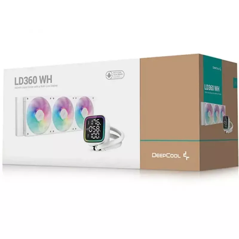 CPU-vloeistofkoeler DeepCool LD360 wit met 360-mm-radiator