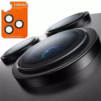 TORRAS LensGuard cameralensbeschermer voor iPhone 17 Pro Max, zwart