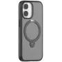 Telefoonhoes Torras Spin Series voor iPhone 17 — zwart, slanke lichte beschermhoes