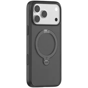Telefoonhoes Torras voor iPhone 17 Pro — SPIN SERIES, zwart, model X00FX2391