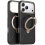 Telefoonhoes Torras Ostand Spin Vegskin Series voor iPhone 17 Pro Max, zwart