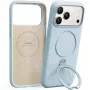 Telefoonhoes Torras Ostand Spin Softune Series voor iPhone 17 Pro in babyblauw