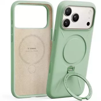 Beschermhoes Torras Spin Softune Series voor iPhone 17 Pro, groen