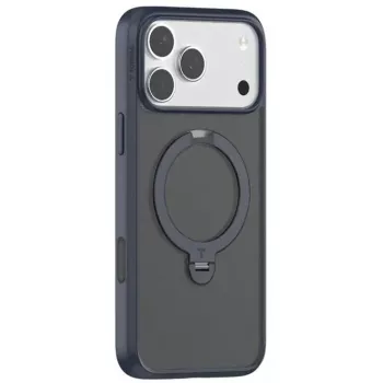 Telefoonhoes Torras Ostand Spin Series voor iPhone 17 Pro, marineblauw
