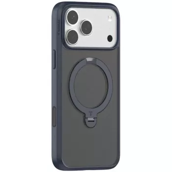 Telefoonhoes Torras Ostand Spin Series voor iPhone 17 Pro Max, marineblauw