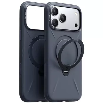 Telefoonhoes Torras Spin Softune Series voor iPhone 17 Pro, marineblauw, zachte beschermhoes
