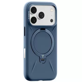 Telefoonhoes Torras Softune Series voor iPhone 17 Pro Max, marineblauw