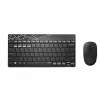Toetsenbord-muisset Rapoo 8000M universeel Bluetooth QWERTZ Duits zwart