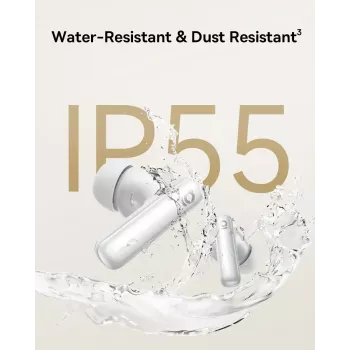 Baseus Bowie MP1 TWS True Wireless oordopjes Moon White – in-ear bluetooth stereohoofdtelefoon