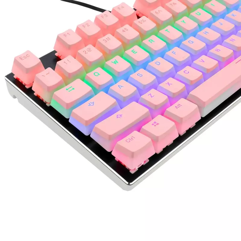 Mechanische keycap-set REDRAGON A130 PBT Doubleshot — roze keycaps, PBT-Doubleshot-constructie