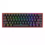 Toetsenbord REDRAGON FIZZ PRO K616-RGB B gaming USB RF wireless Bluetooth QWERTY zwart rood