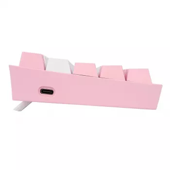 Mechanisch toetsenbord REDRAGON K617-Fizz RGB – bedraad USB, roze/wit, 1,5 m kabel