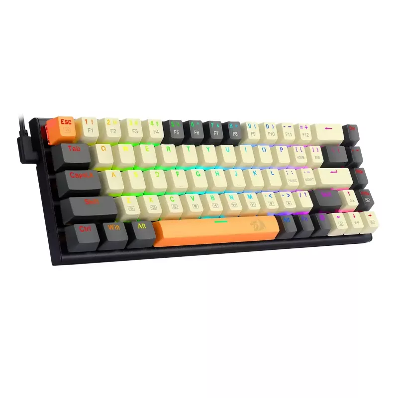 Toetsenbord REDRAGON K633CGO-RGB Ryze Mechanical Wired USB zwart wit