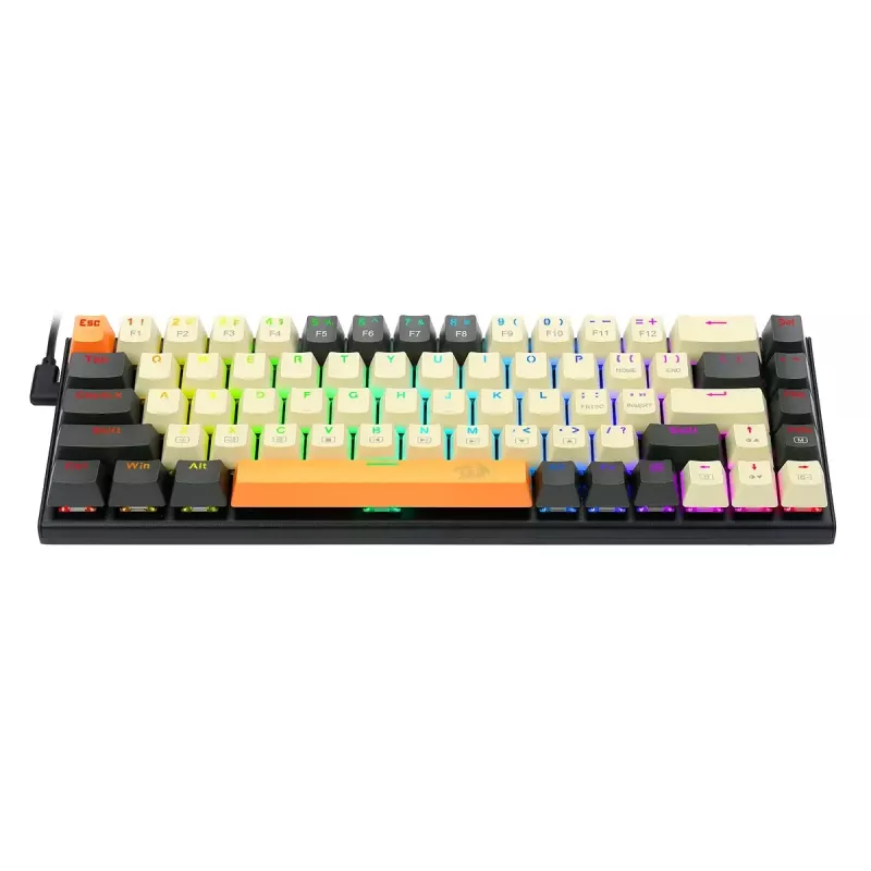 Toetsenbord REDRAGON K633CGO-RGB Ryze Mechanical Wired USB zwart wit