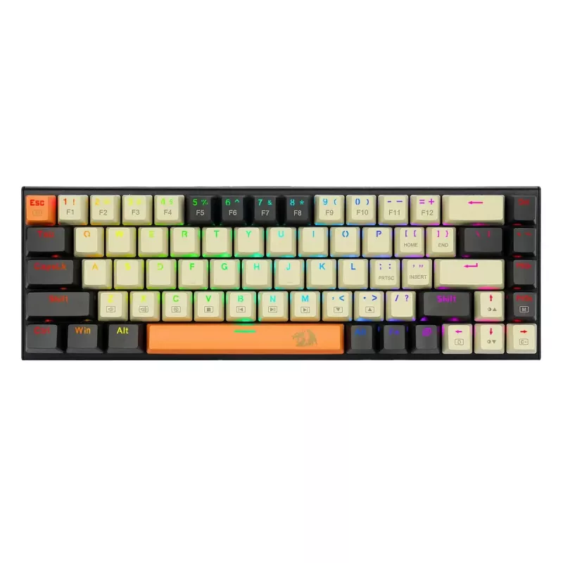 Toetsenbord REDRAGON K633CGO-RGB Ryze Mechanical Wired USB zwart wit